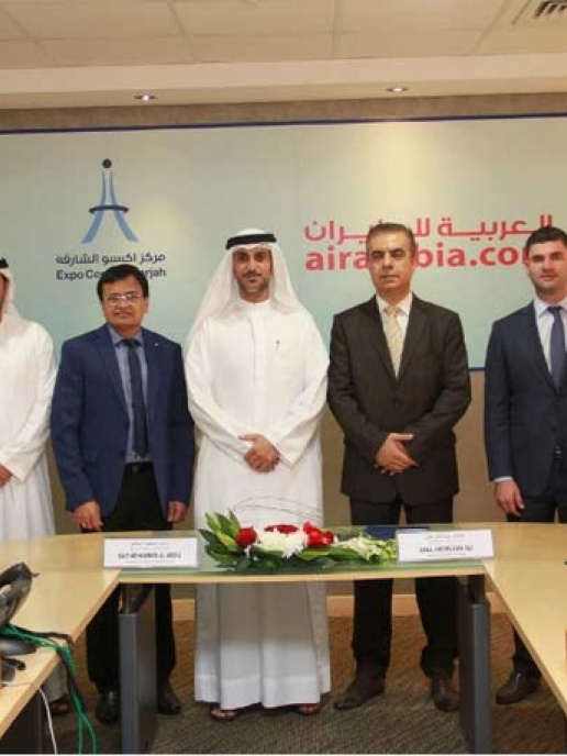 Expo Centre Sharjah And Air Arabia Sign Mou Business Aviation Business Middle East
