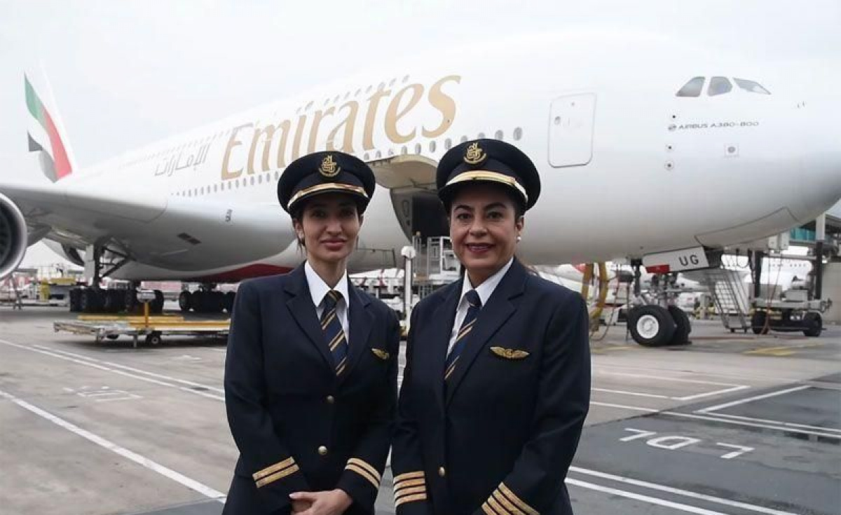 Emirates currently employs nearly 27,000 women, making up 42 percent of the group’s workforce. Emirates currently employs nearly 27,000 women, making up 42 percent of the group’s workforce.