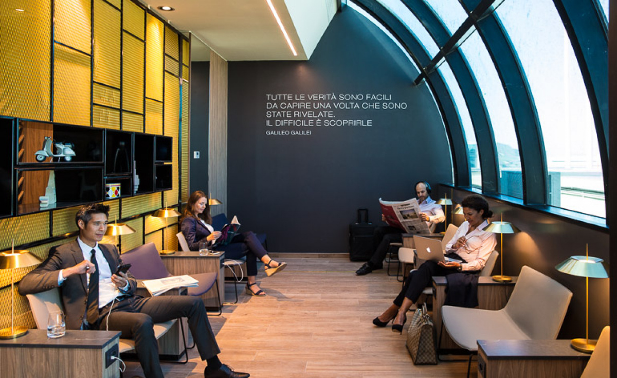 The new Star Alliance lounge in Rome FCO Airport. The new Star Alliance lounge in Rome FCO Airport.