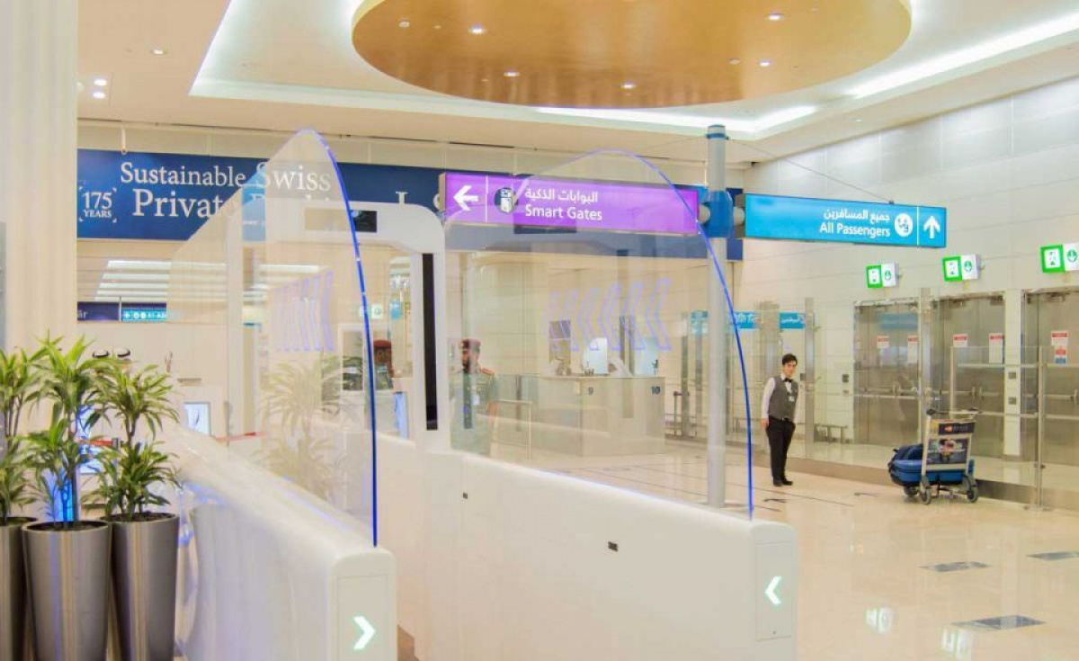 GDRFA said passengers who use the new system will simply walk through the biometric recognition system without having to stamp their passports. GDRFA said passengers who use the new system will simply walk through the biometric recognition system without having to stamp their passports.