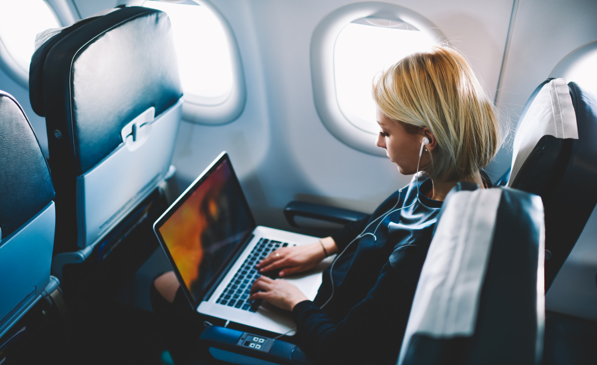 Inmarsat's survey showed that 84% of survey respondents would likely rebook with an airline, if high-quality inflight Wi-Fi were available, while 90% of business travellers report that with internet access, they would likely be productive inflight. Inmarsat's survey showed that 84% of survey respondents would likely rebook with an airline, if high-quality inflight Wi-Fi were available, while 90% of business travellers report that with internet access, they would likely be productive inflight.