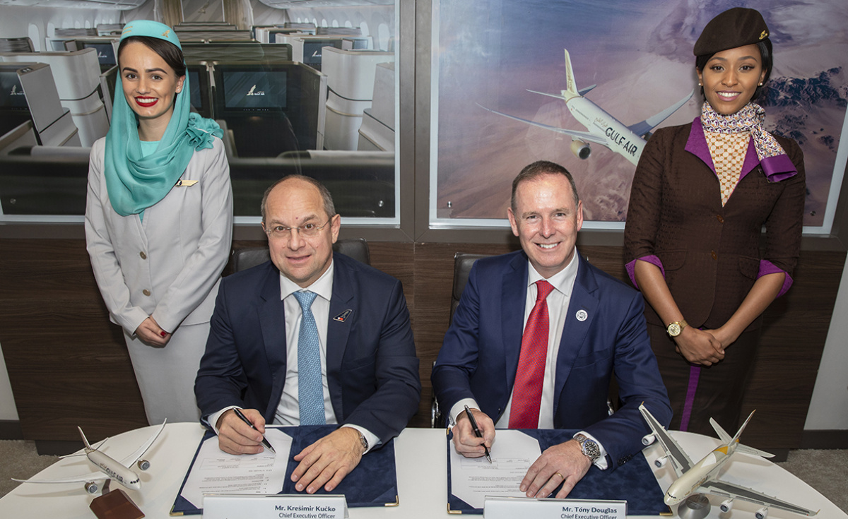 As per the agreement, which was inked during the Bahrain International Airshow, the two parties will work closely with each other to develop joint codeshare operations, optimise pilot training facilities, as well as increasing coordination their engineering and cargo services. As per the agreement, which was inked during the Bahrain International Airshow, the two parties will work closely with each other to develop joint codeshare operations, optimise pilot training facilities, as well as increasing coordination their engineering and cargo services.