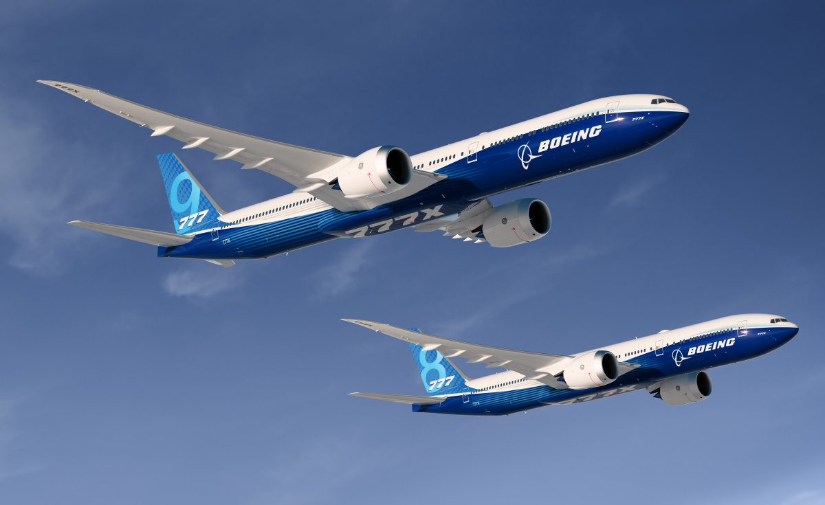 Boeing's 777-9 777-8 side-by-side Boeing's 777-9 777-8 side-by-side