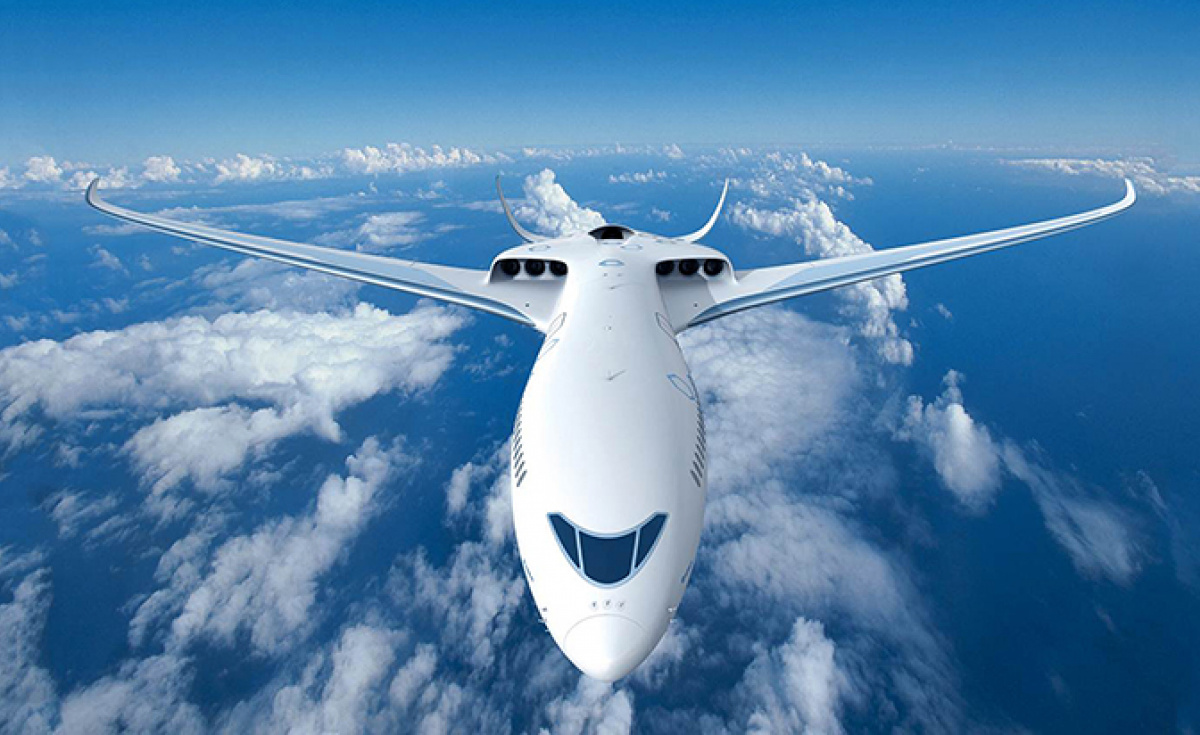 Described as a serial hybrid propulsion system, the EThrust is a distributed propulsion system that features a numerous electric fans arranged in clusters along the length of each wing. A battery powers the fans which is also charged by an onboard advanced gas power unit. Described as a serial hybrid propulsion system, the EThrust is a distributed propulsion system that features a numerous electric fans arranged in clusters along the length of each wing. A battery powers the fans which is also charged by an onboard advanced gas power unit.