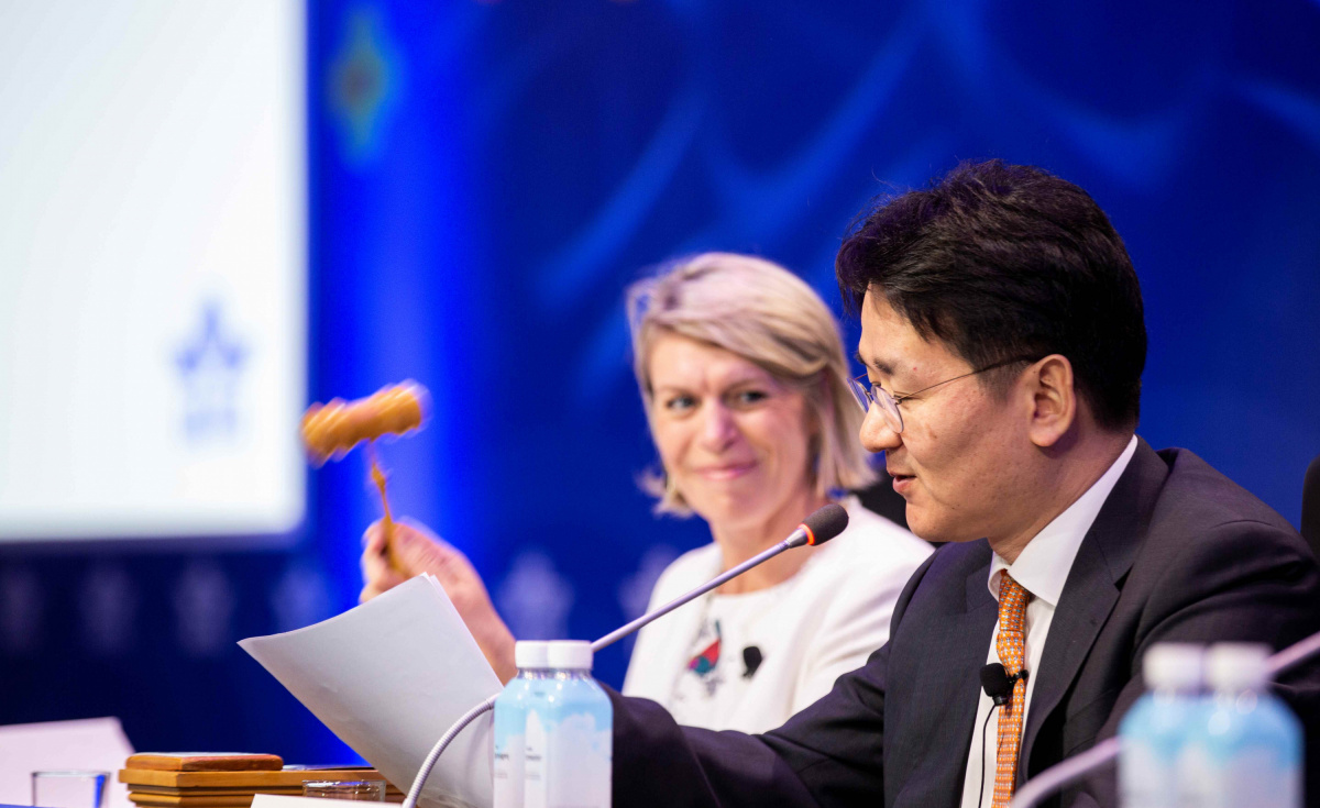 One of the resolutions passed called for the global implementation of the One ID initiative, which utilises a single biometric identification to replace paper travel documentation. One of the resolutions passed called for the global implementation of the One ID initiative, which utilises a single biometric identification to replace paper travel documentation.