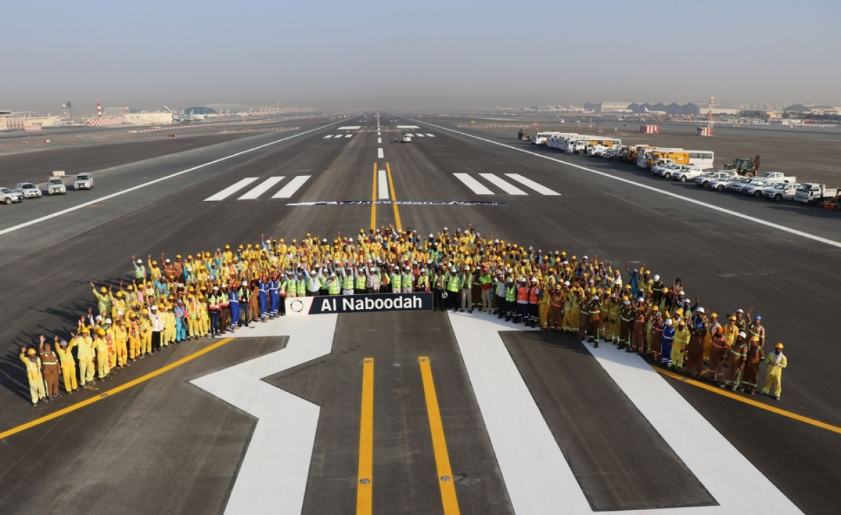 Al Naboodah Completes Revamp Of Dubai Airport Dxb S Runway Airports Aviation Services Al Naboodah Dubai International Airport Dxb Southern Runway Refurbishment Aviation Business Middle East
