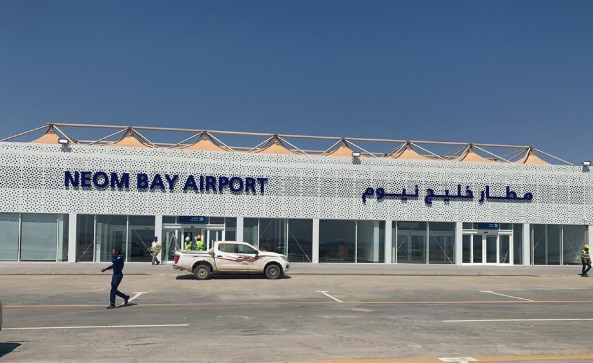 This Is What Saudi Arabia S Neom Bay Airport Looks Like Business Neom Bay Airport Saudia Neom Airport Tabuk Province Airbus A320 Aircraft Aviation Business Middle East