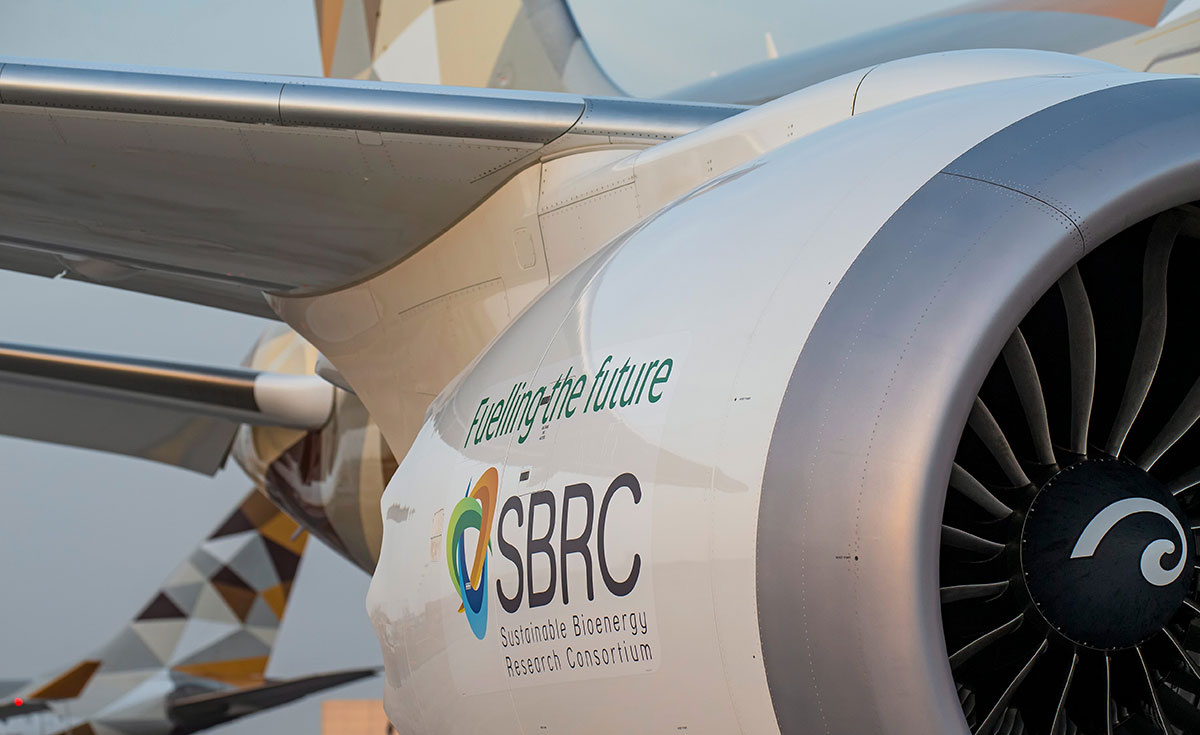 SBRC has developed a biofuel that will help decarbonise UAE skies and support food security. SBRC has developed a biofuel that will help decarbonise UAE skies and support food security.