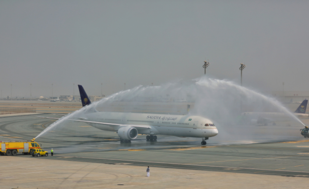 Saudia's first Boeing 787-10 was delivered in October as part of its Dreamliner fleet expansion. Saudia's first Boeing 787-10 was delivered in October as part of its Dreamliner fleet expansion.