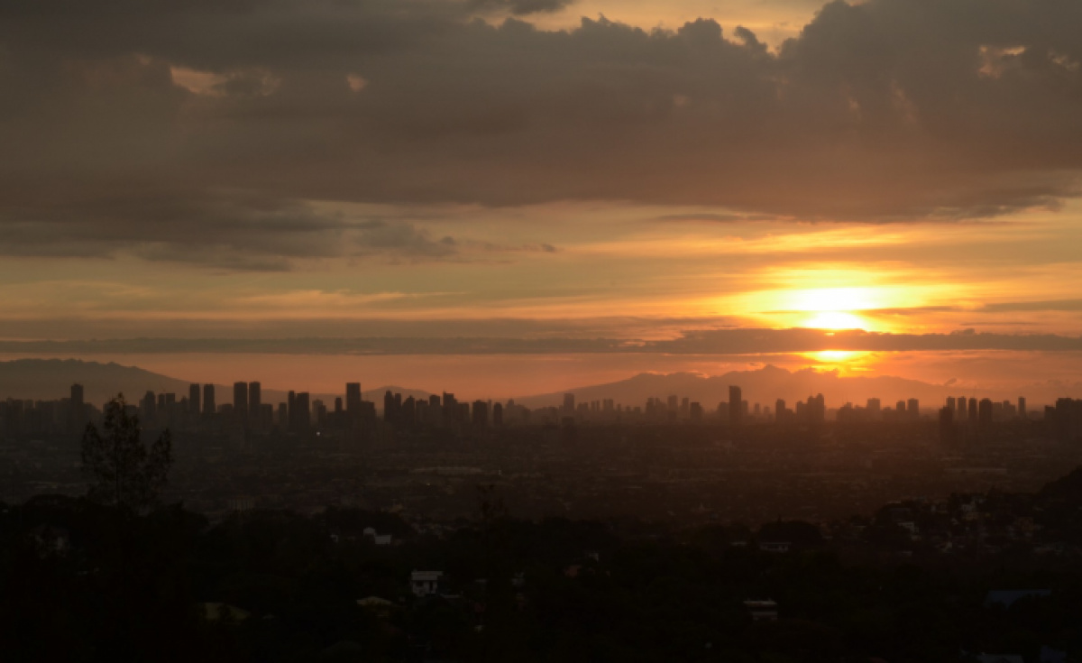 Manila in The Philippines is situated about 60 miles north of Taal volcano, which began erupting on Sunday. Manila in The Philippines is situated about 60 miles north of Taal volcano, which began erupting on Sunday.