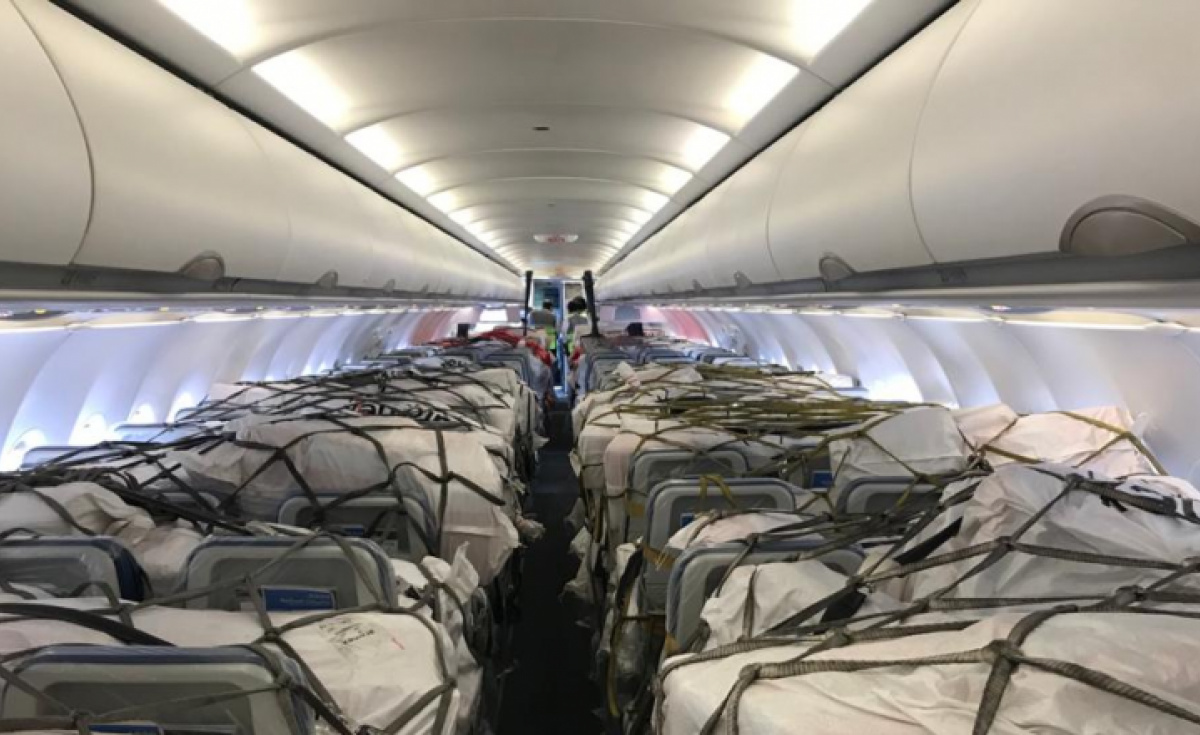 Some airlines, like Jazeera Airways, are utilising passenger aircraft for cargo only missions. Some airlines, like Jazeera Airways, are utilising passenger aircraft for cargo only missions.